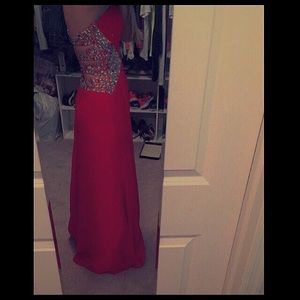 Red prom dress